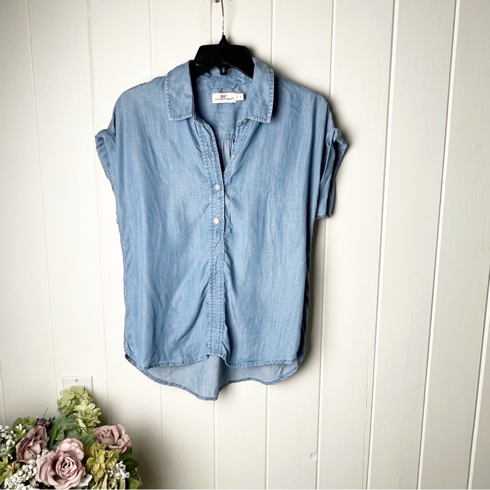 Vineyard Vines Blue Chambray Shirt